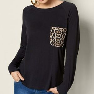 Venus leopard detail pocket